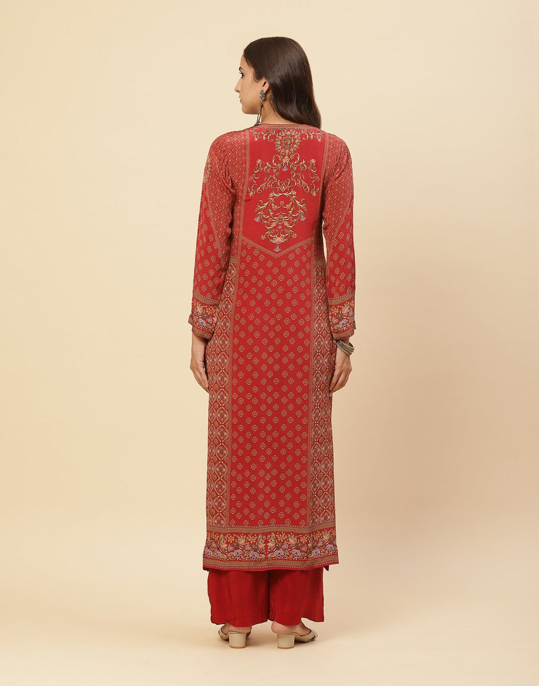 Digital Printed Crepe Salwar Kameez Stitched Suit With Georgette Dupatta