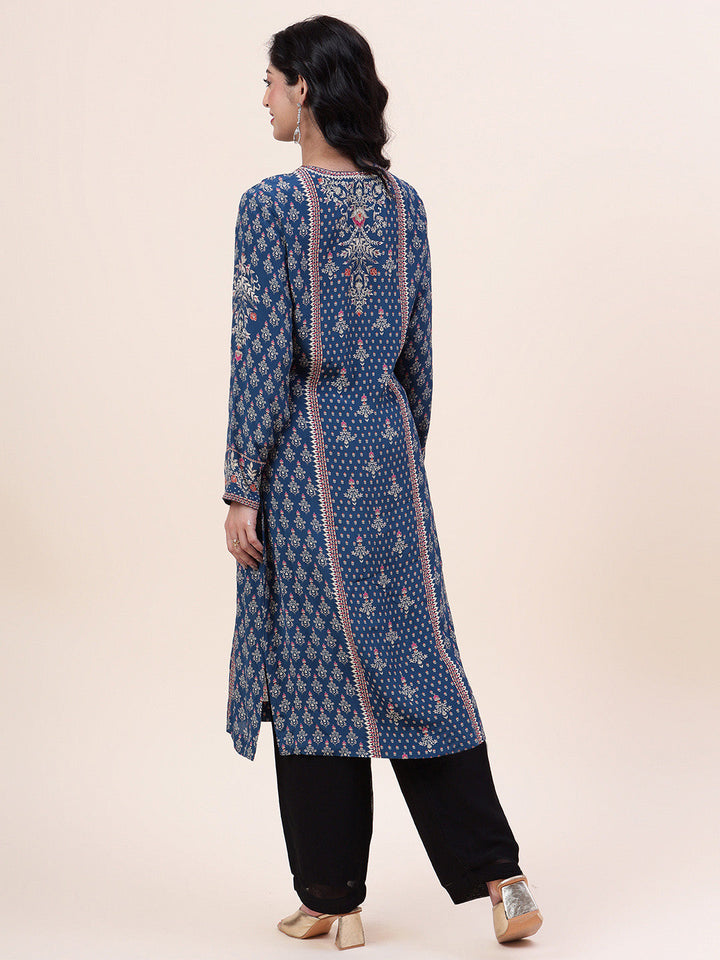 Digital Printed Crepe Kurta