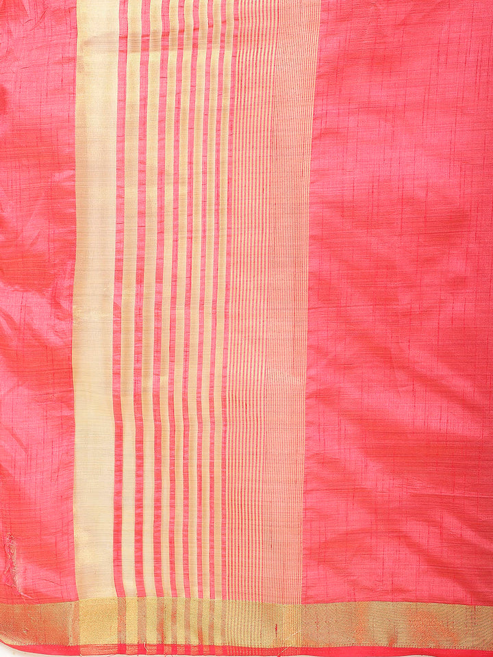 Zari Border Woven Handloom Saree