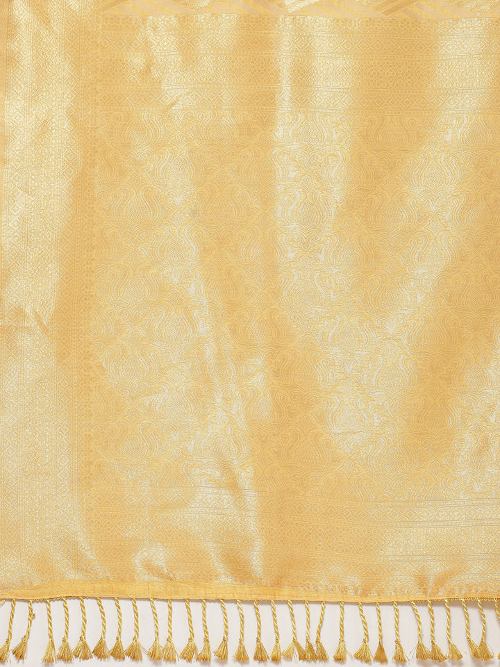 Zari Jaal Woven Cotton Saree