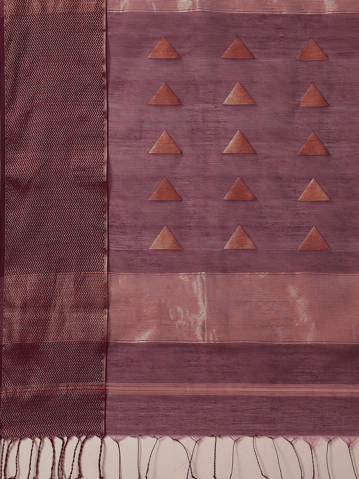 Zari Border Booti Cotton Woven Saree