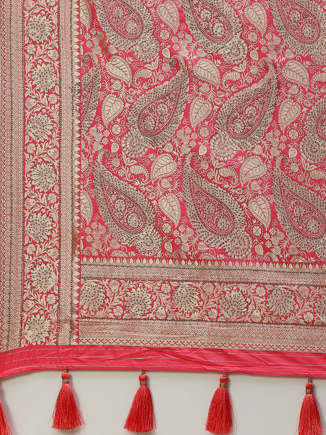Stone Jaal Banarasi Woven Saree