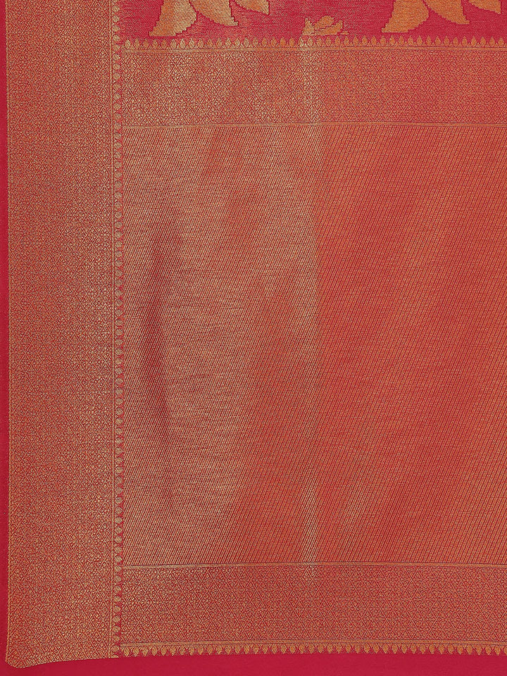 Brocade Zari Jaal Handloom Woven Saree