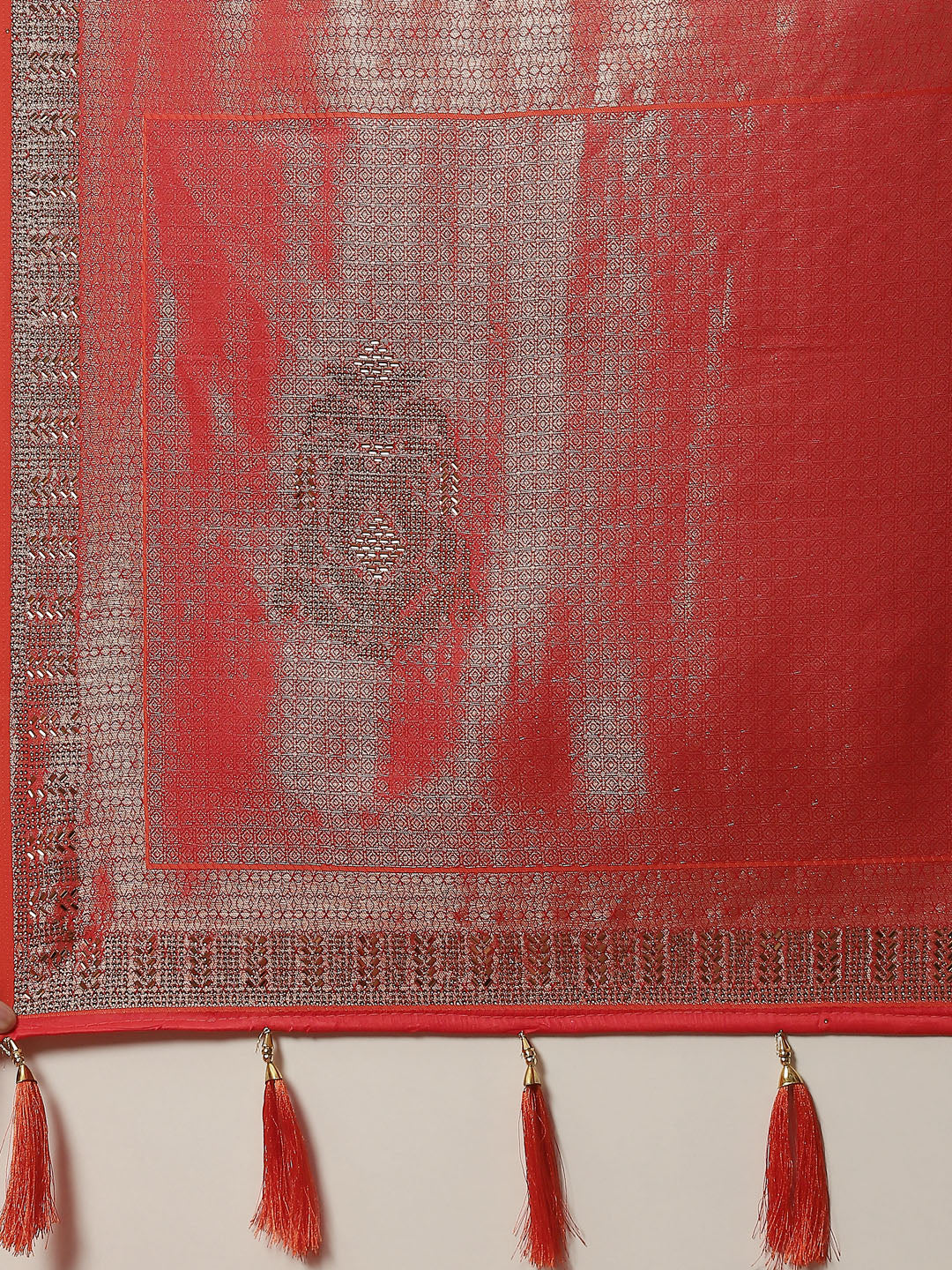 Zari Jaal Handloom Woven Saree