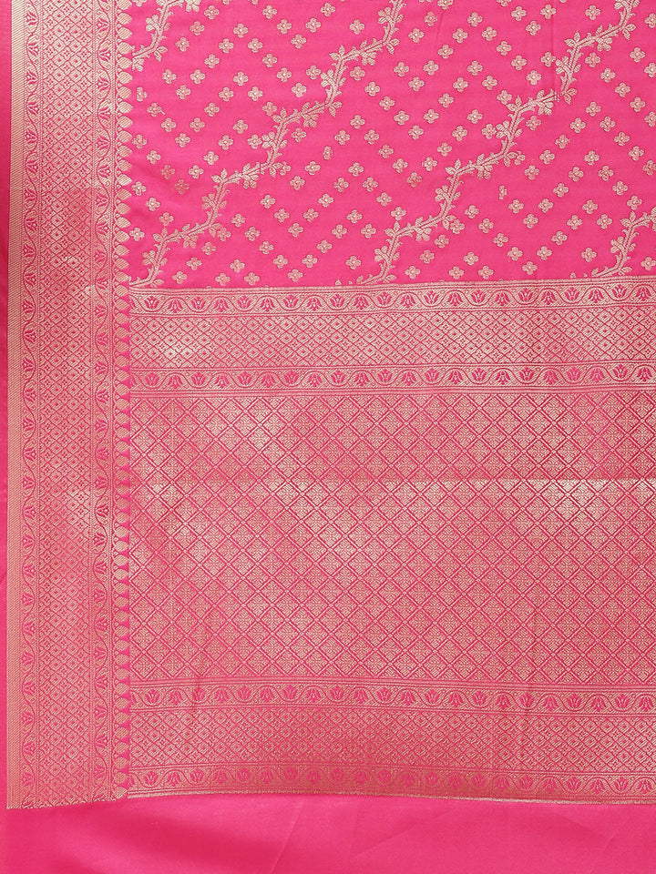 Cotton Saree with Zari Border Booti