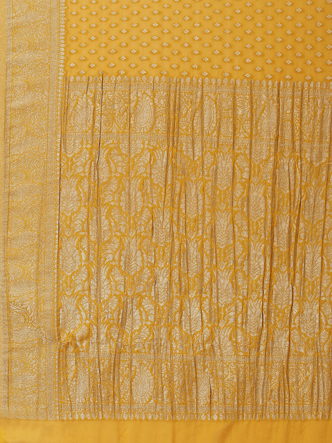 Zari Border Plain Crepe Saree