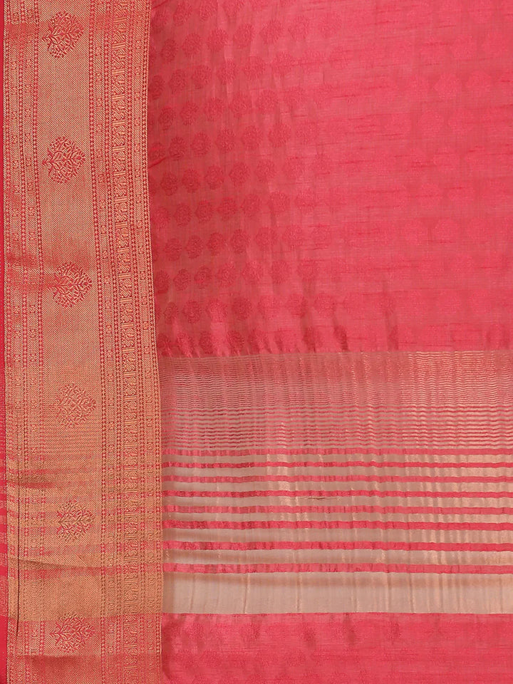 Plain Zari Border Handloom Woven Saree