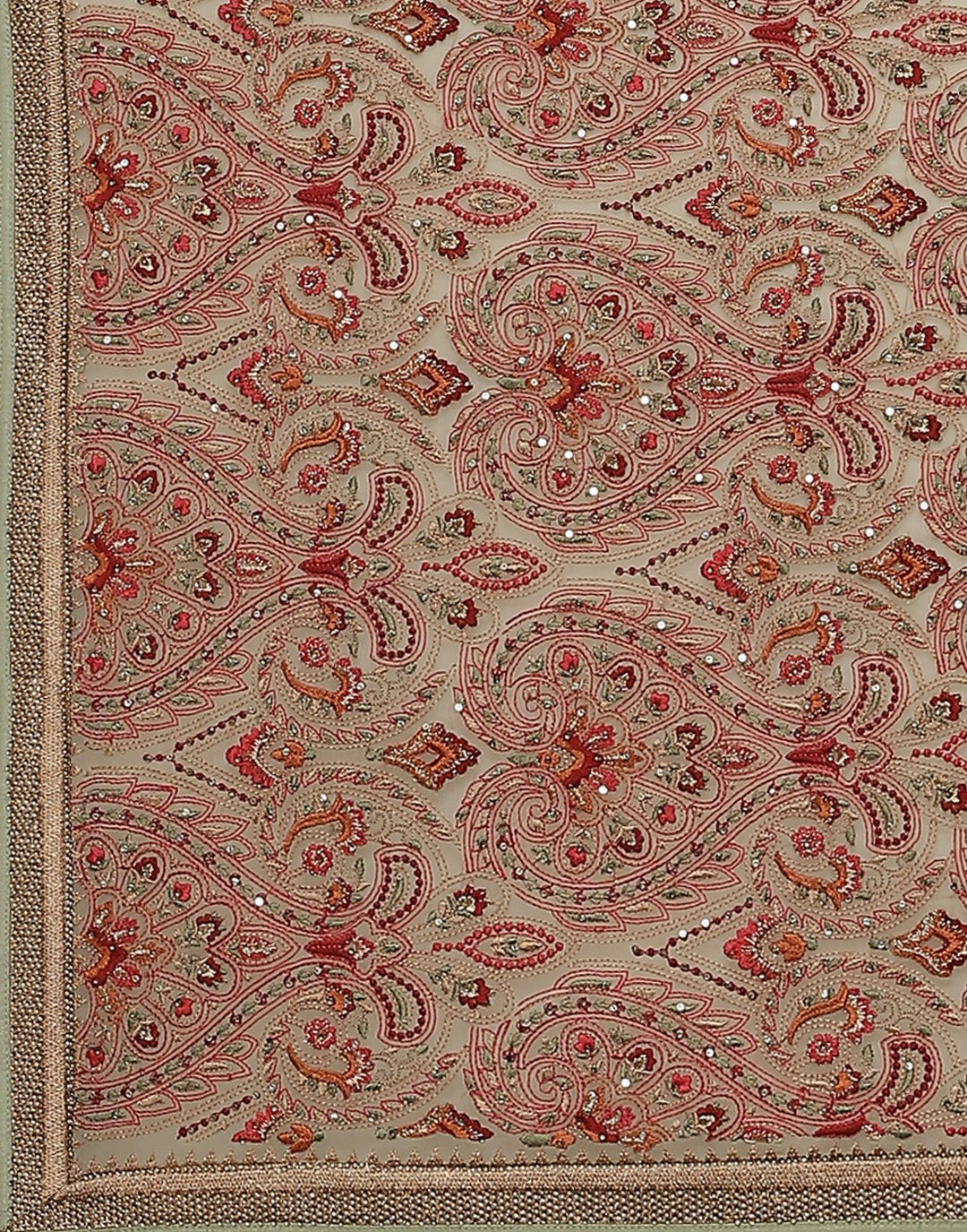 Pure Georgette  Saree with Kashmiri Work