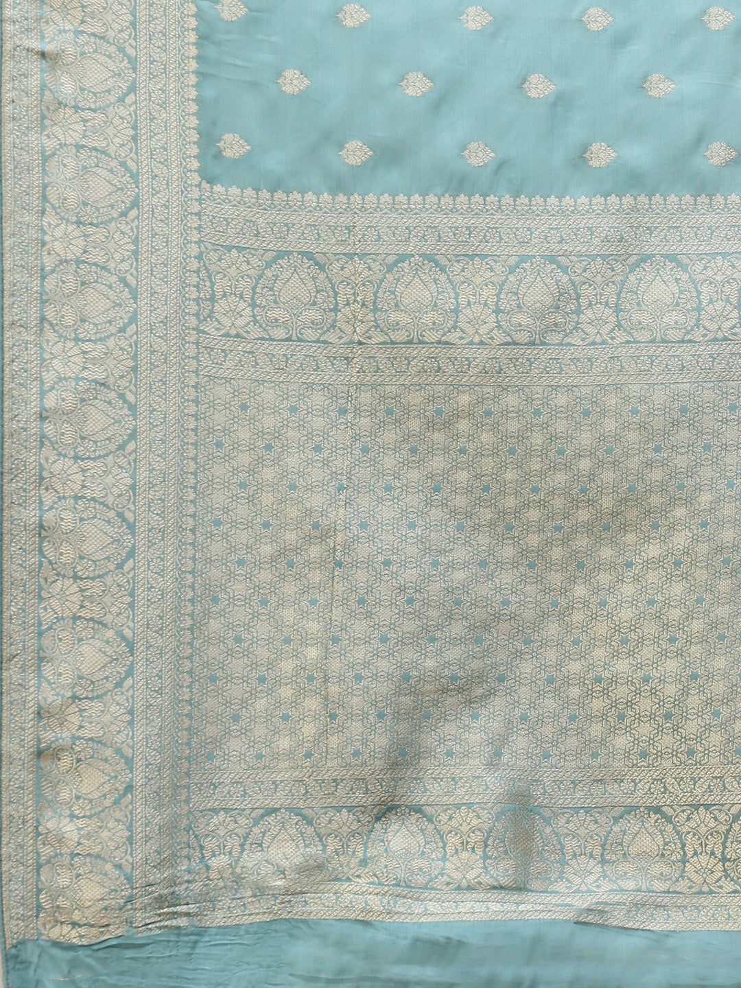 Zari Jaal Satin Woven Saree