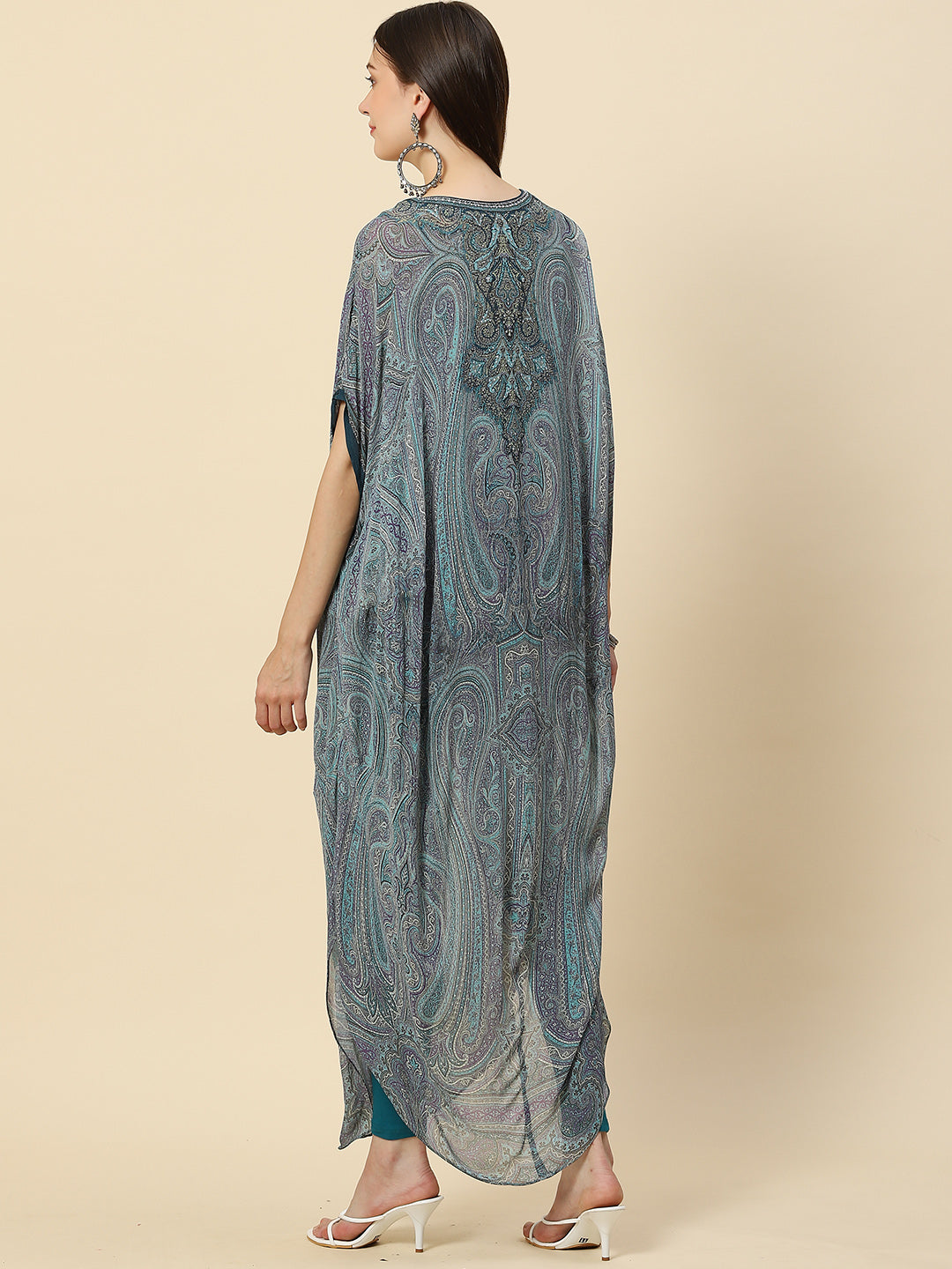 Digital Printed Georgette Kaftan Kurta