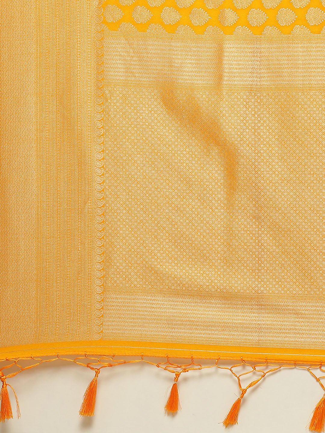 Zari Booti Border Woven Art Handloom Saree
