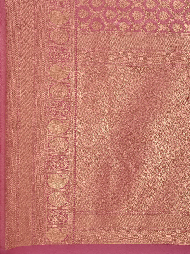 Brocade Zari Jaal Handloom Woven Saree
