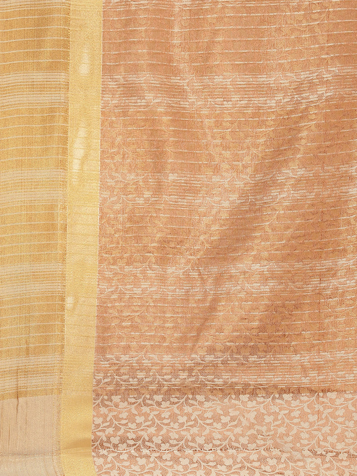Art Handloom Saree With Jacquard Zari Border