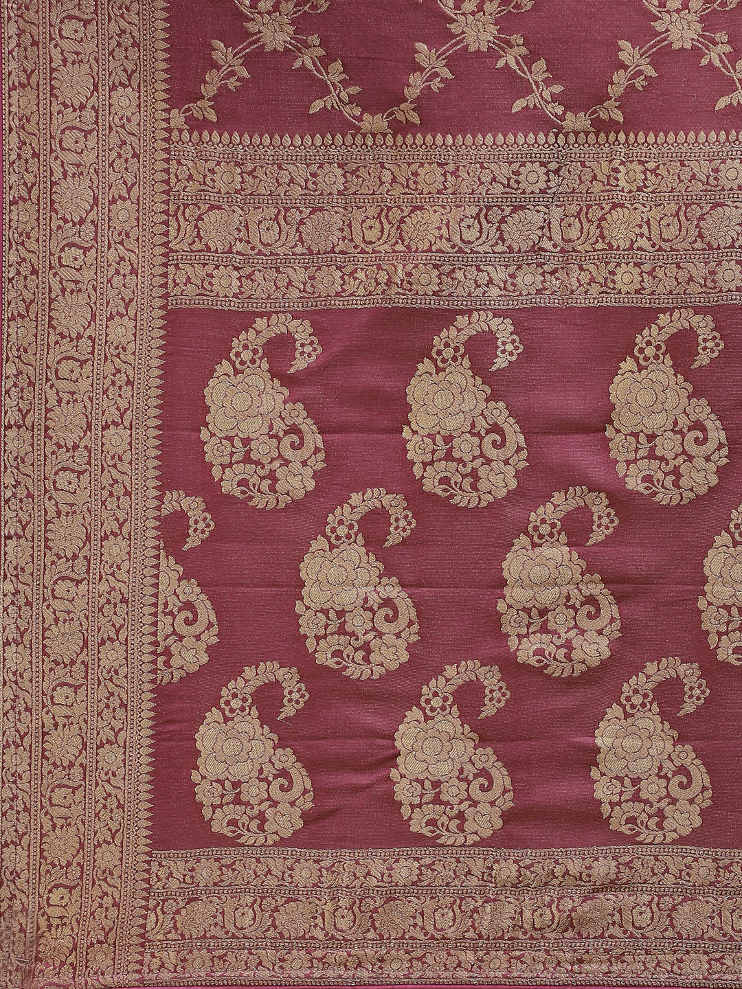 Zari Jaal Banarasi Woven Saree