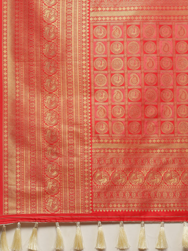 Brocade Art Handloom Woven Saree