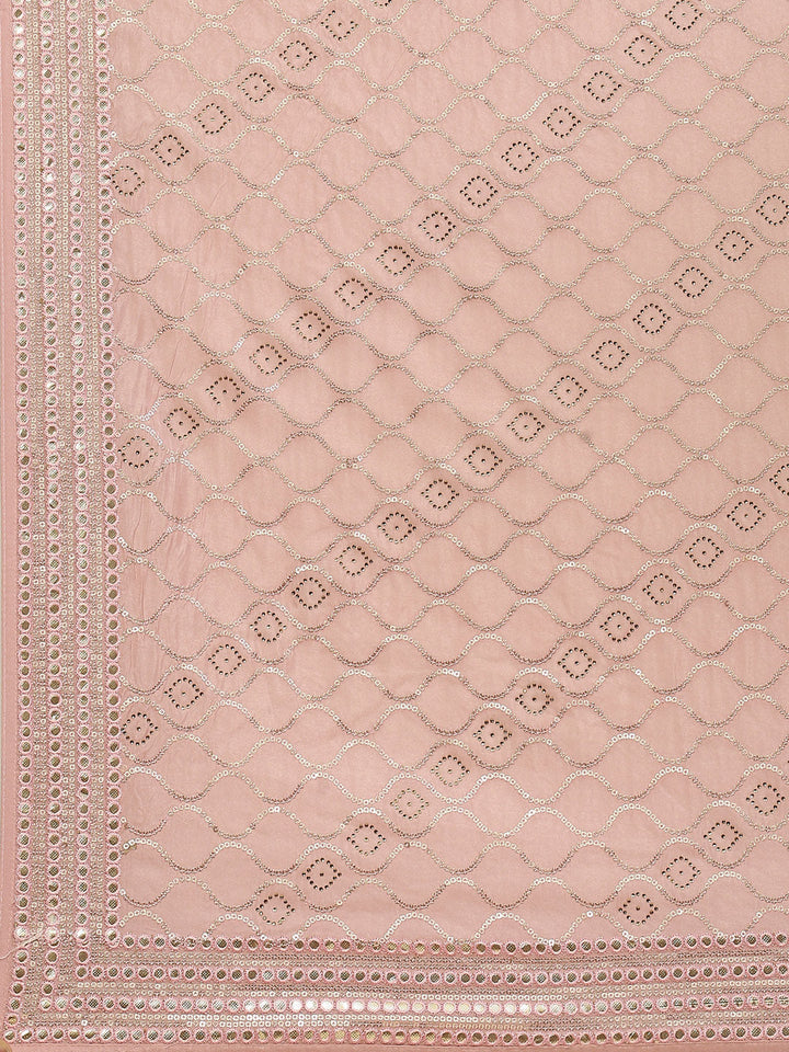 Sequin Embroidered Organza Saree