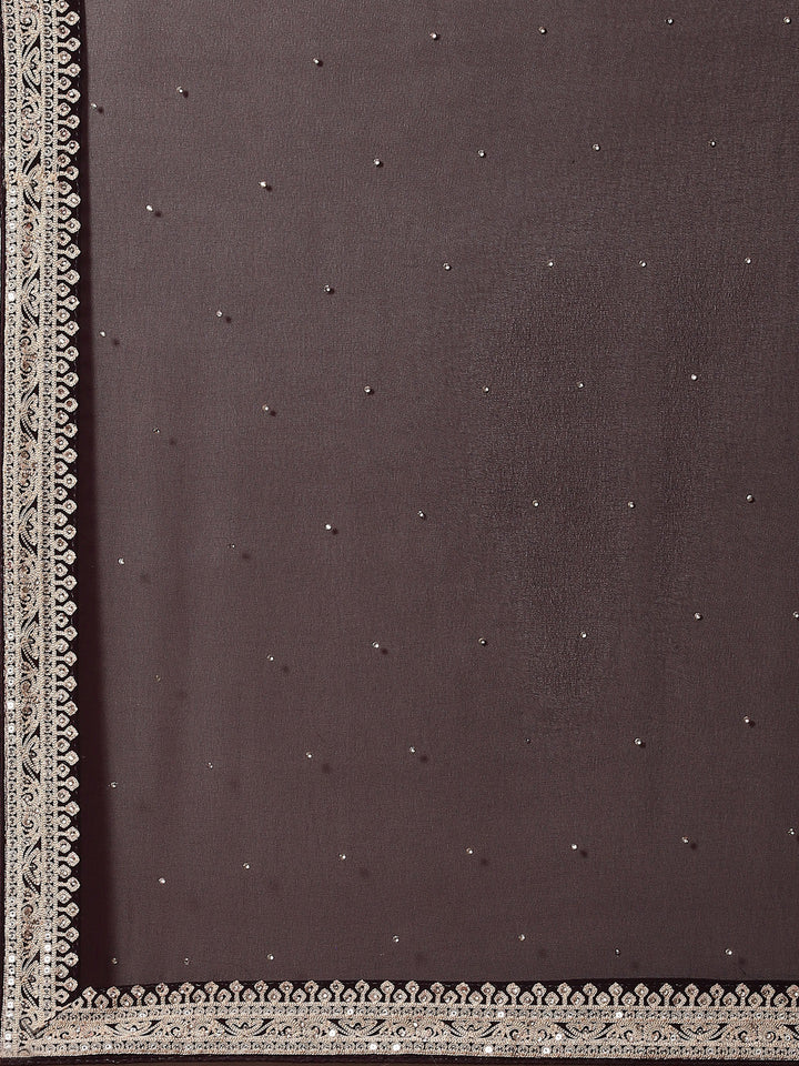Embroidered Georgette Saree