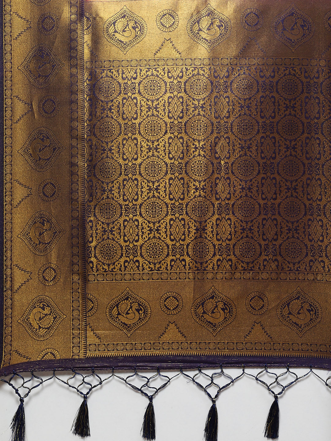 Brocade Zari Jaal Handloom Woven Saree