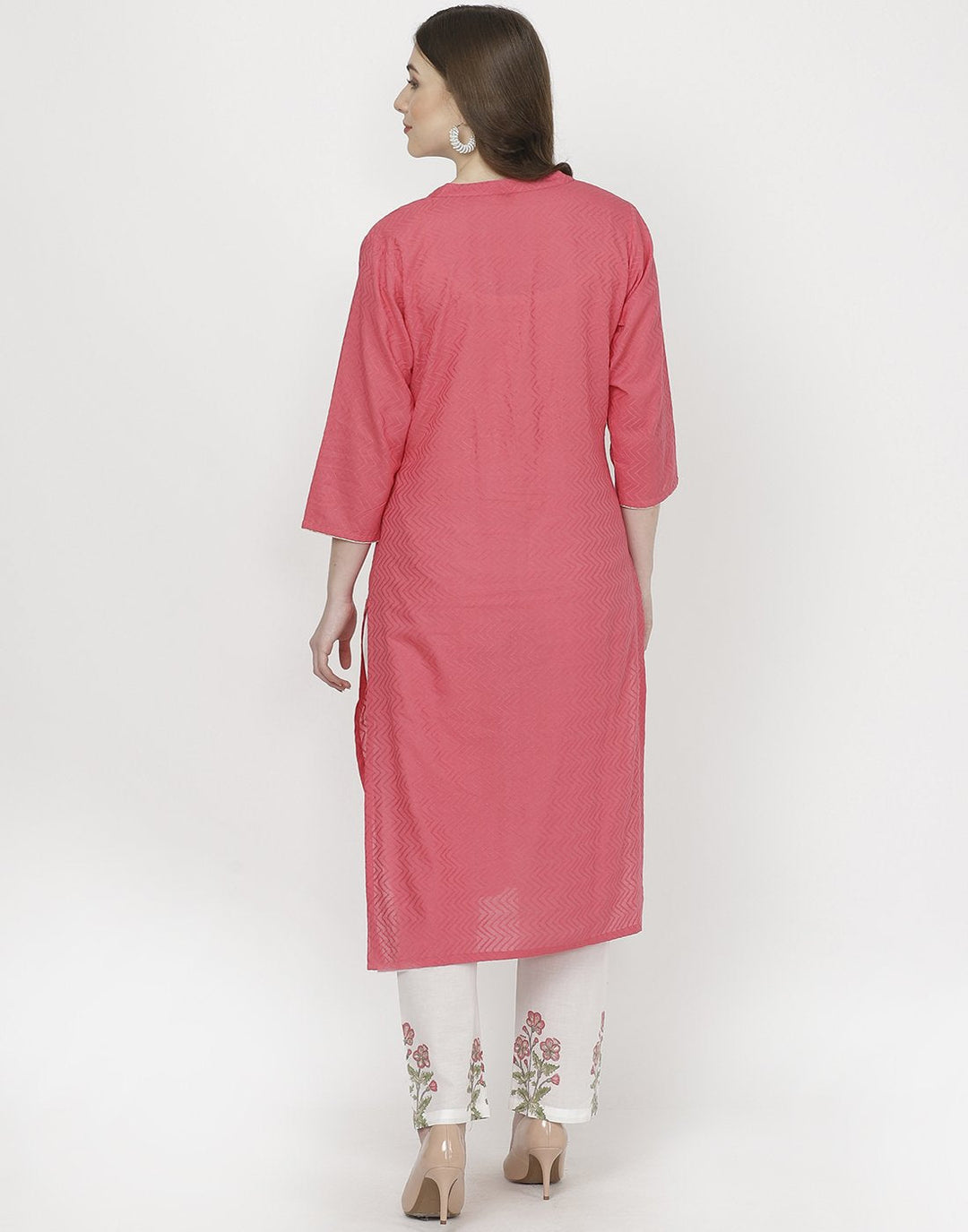 Yellow White Cotton Salwar Kameez
