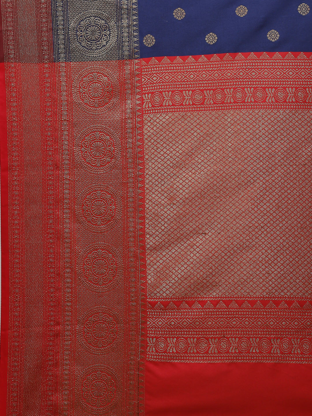 Zari Border Booti Cotton Woven Saree