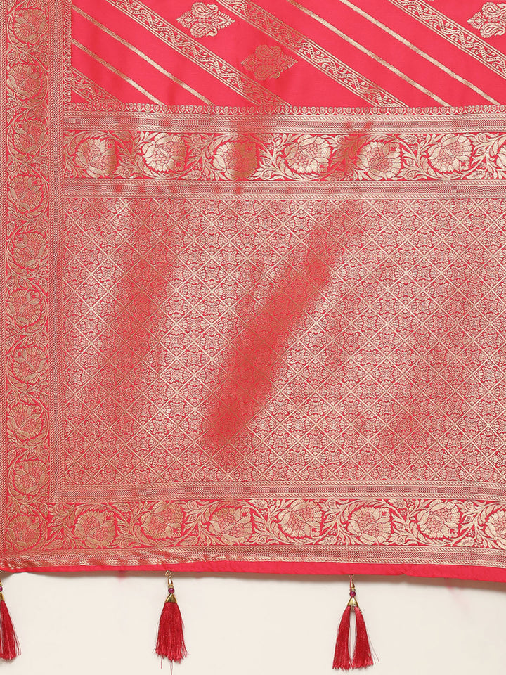Zari Zaal Art Handloom Woven Saree