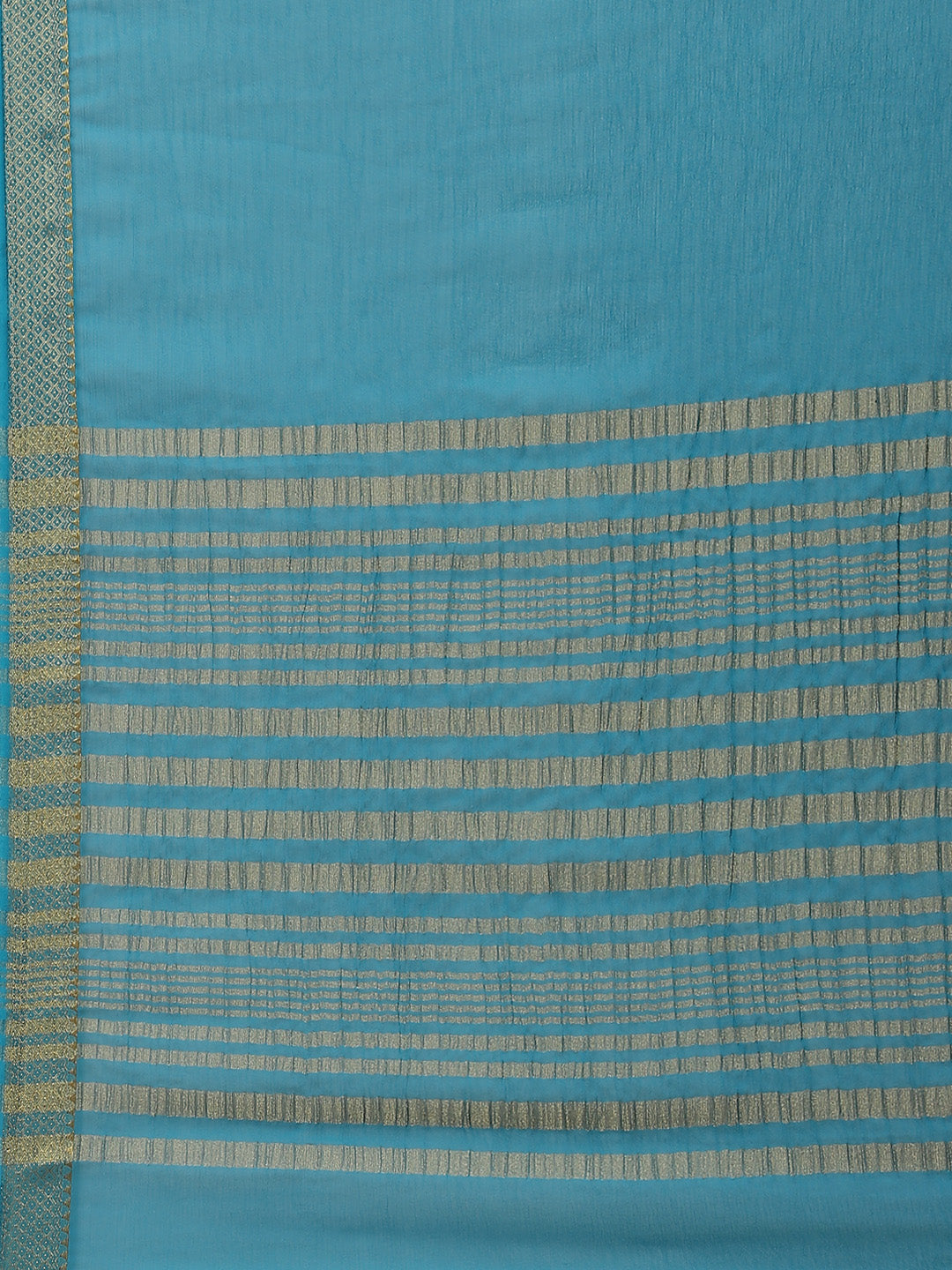 Piped Border Chiffon Plain Saree