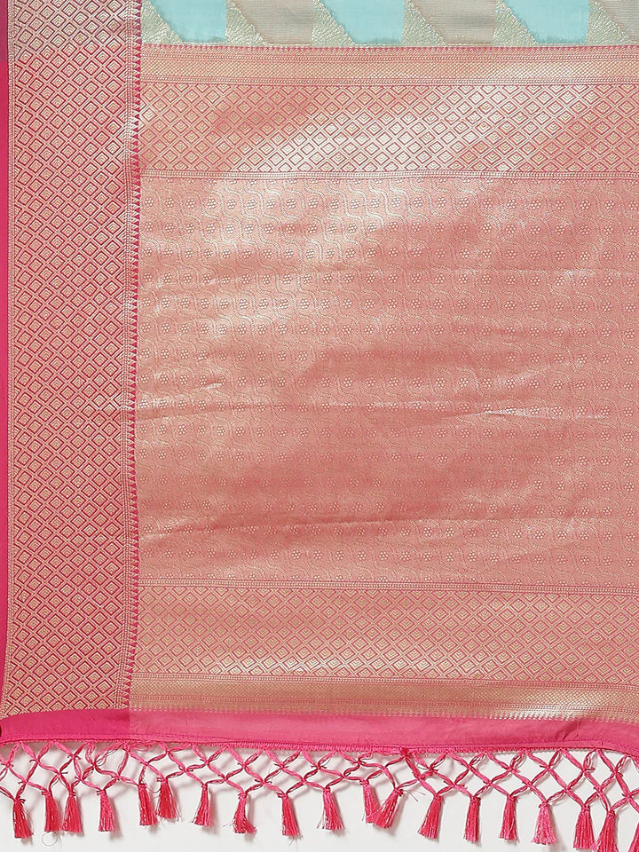 Zari Jaal Cotton Woven Saree