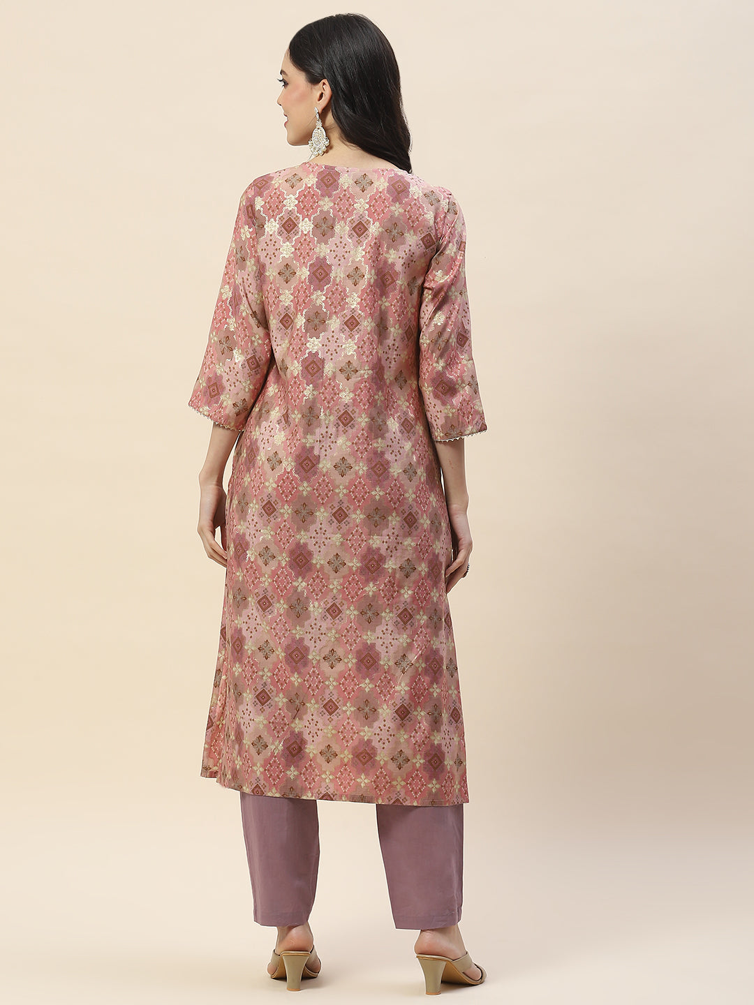 Printed Muslin Straight Kurta