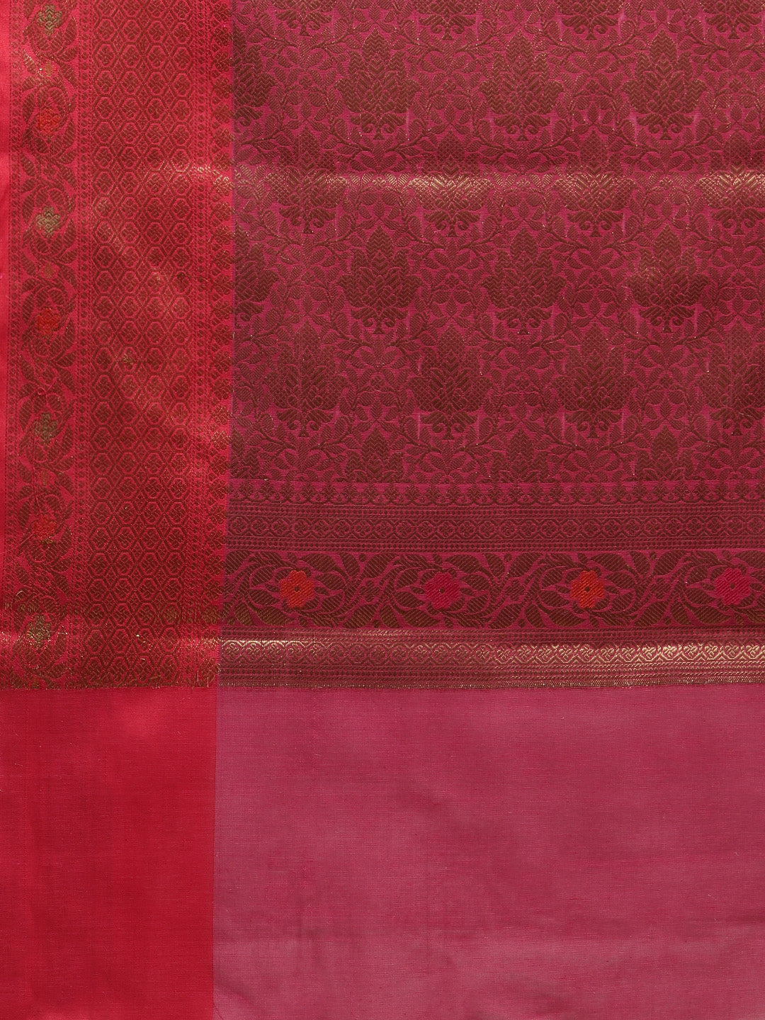 Zari Jaal Cotton Woven Saree