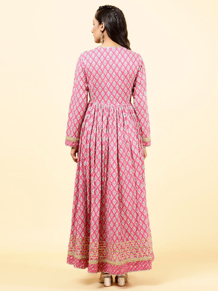 Floral Printed Cotton Kurta