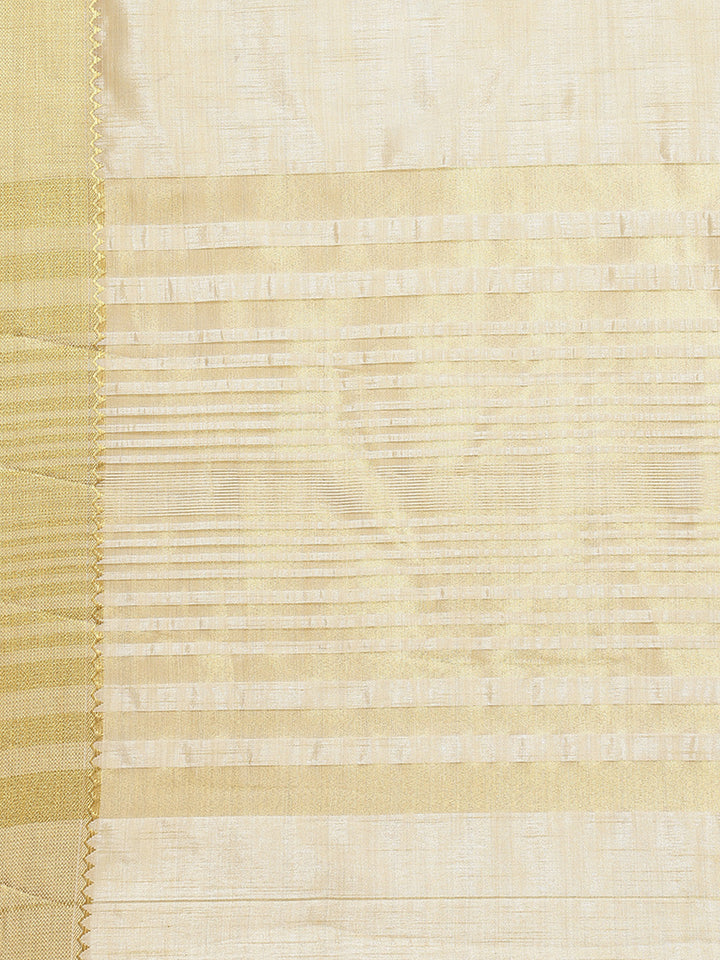 Plain Zari Border Art Handloom Woven Saree