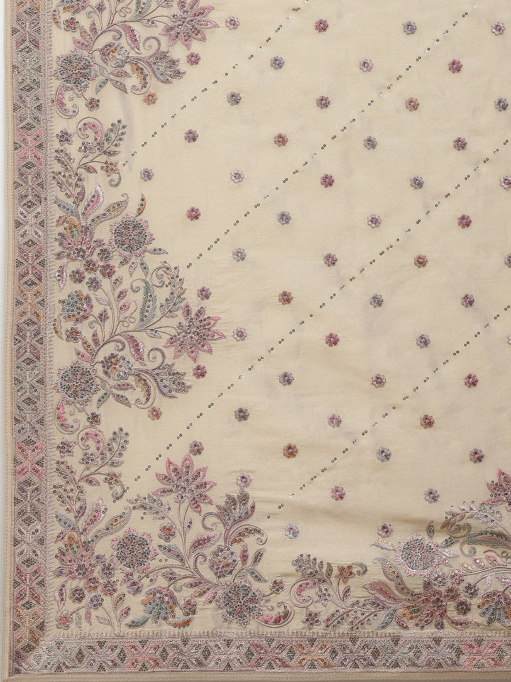 Resham Jaal Embroidery Banarsi Saree