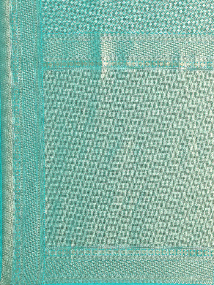 Brocade Zari Booti Art Handloom Woven Saree