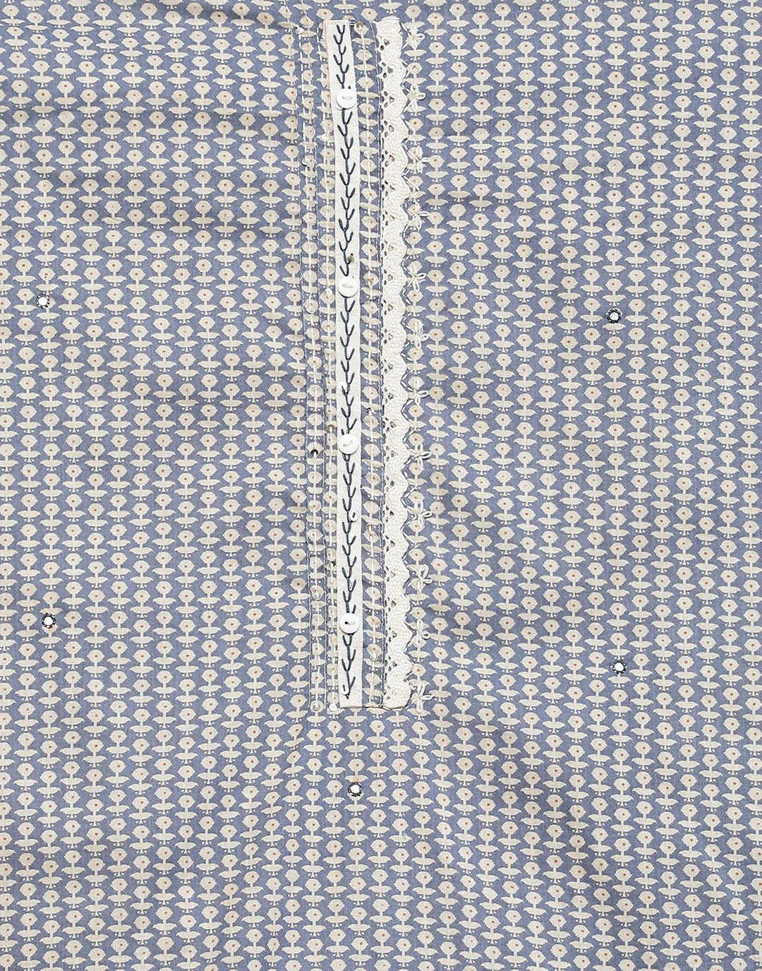 Printed Cotton Suit Piece With Dupatta