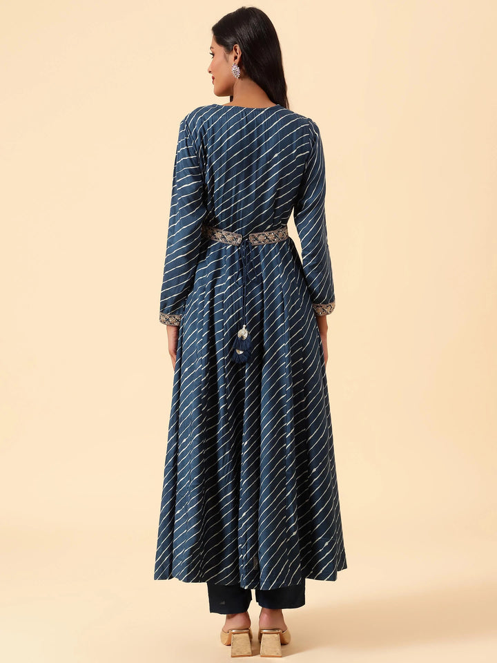 Printed Cotton Kurta With Pants