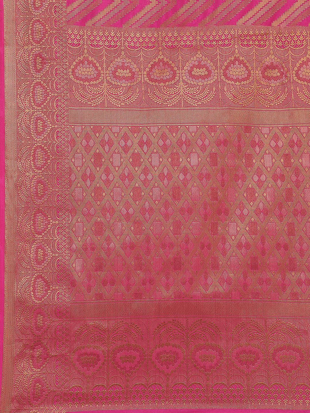 Leheriya Pattern Woven Handloom Saree