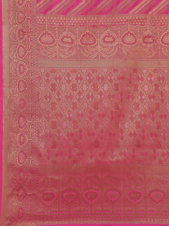 Leheriya Pattern Woven Handloom Saree