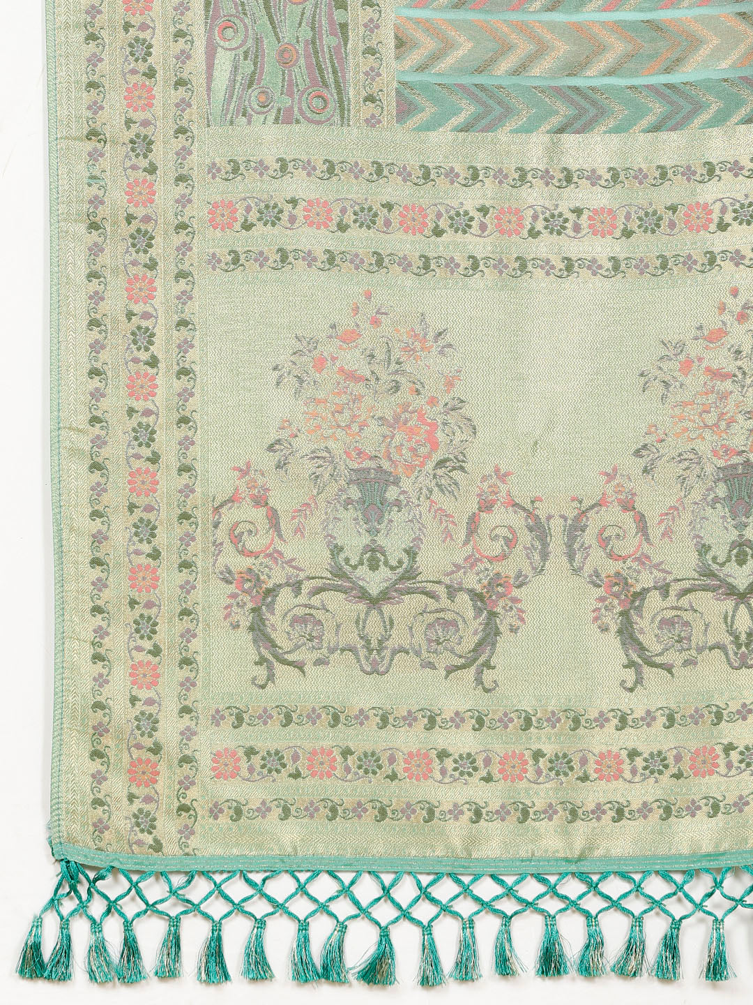 Zari Organza Woven Saree