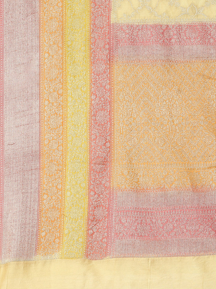 Zari Jaal Cotton Woven Saree