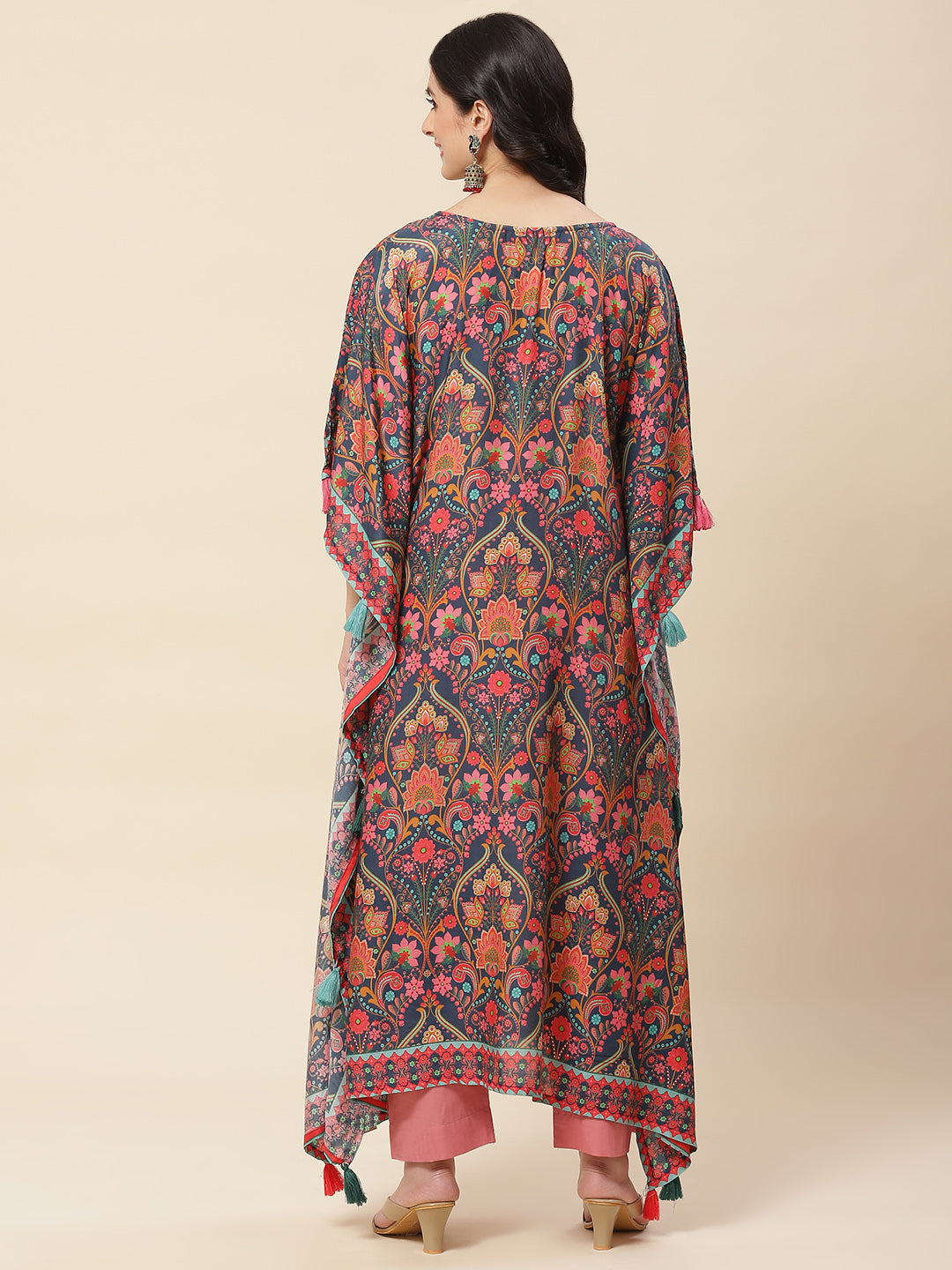 Printed Muslin Kaftan Kurta