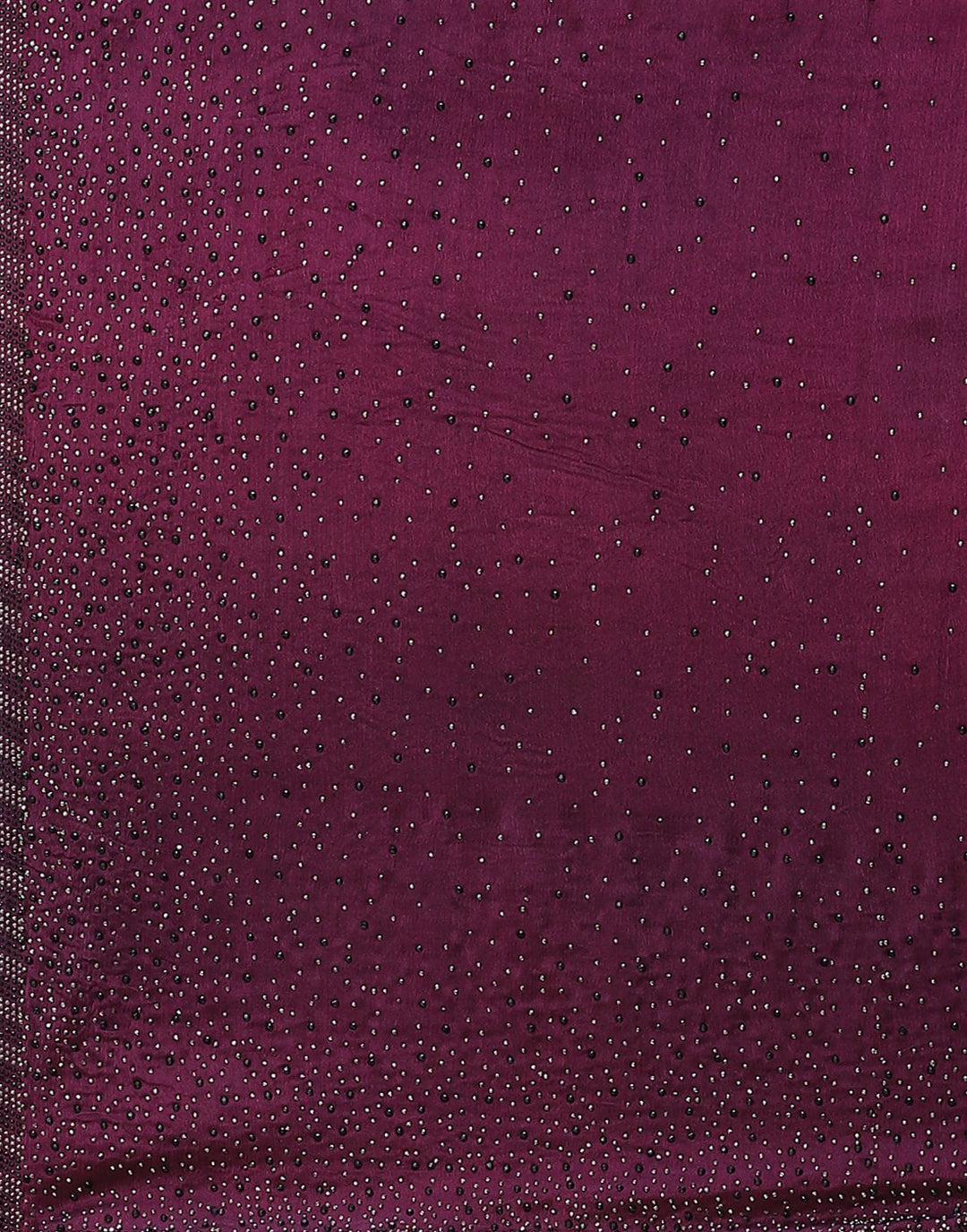 Crepe Embroidery Wine Saree