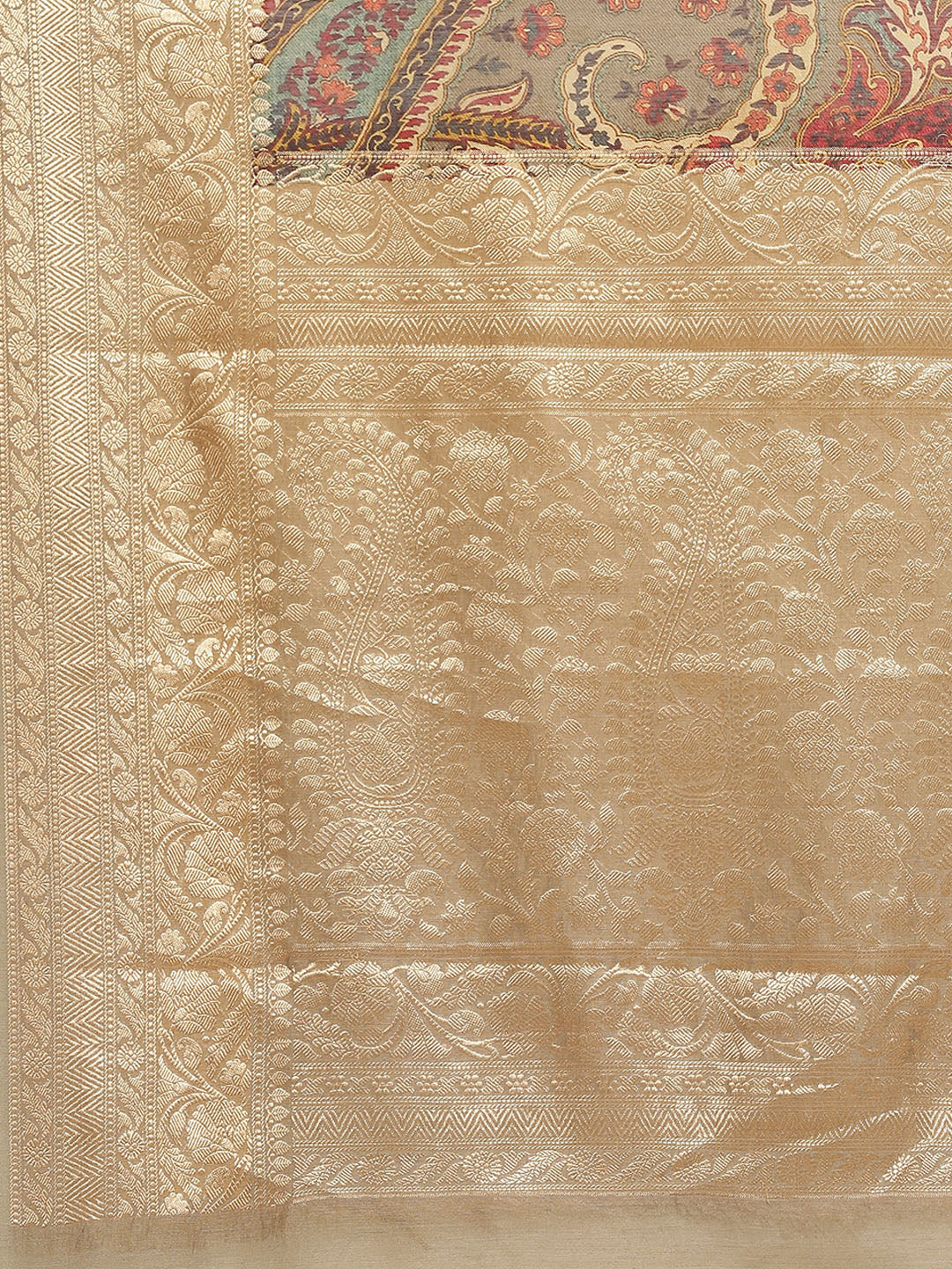 Printed Jamawar Tussar Saree