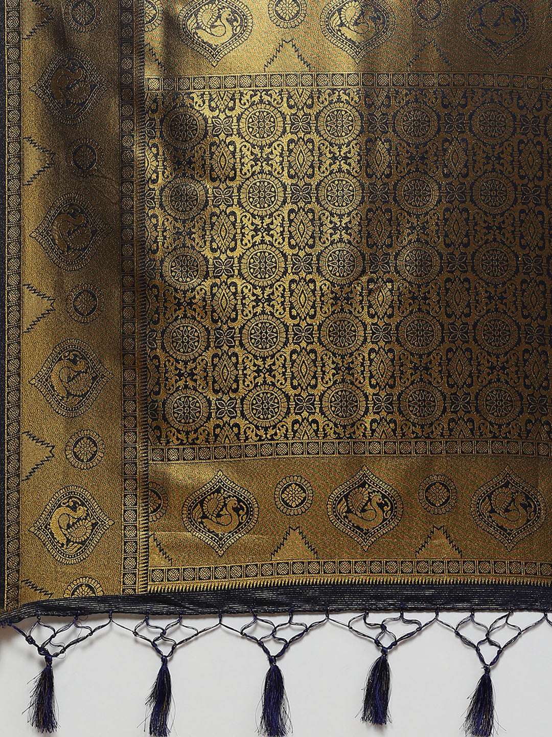 Brocade Zari Jaal Handloom Woven Saree