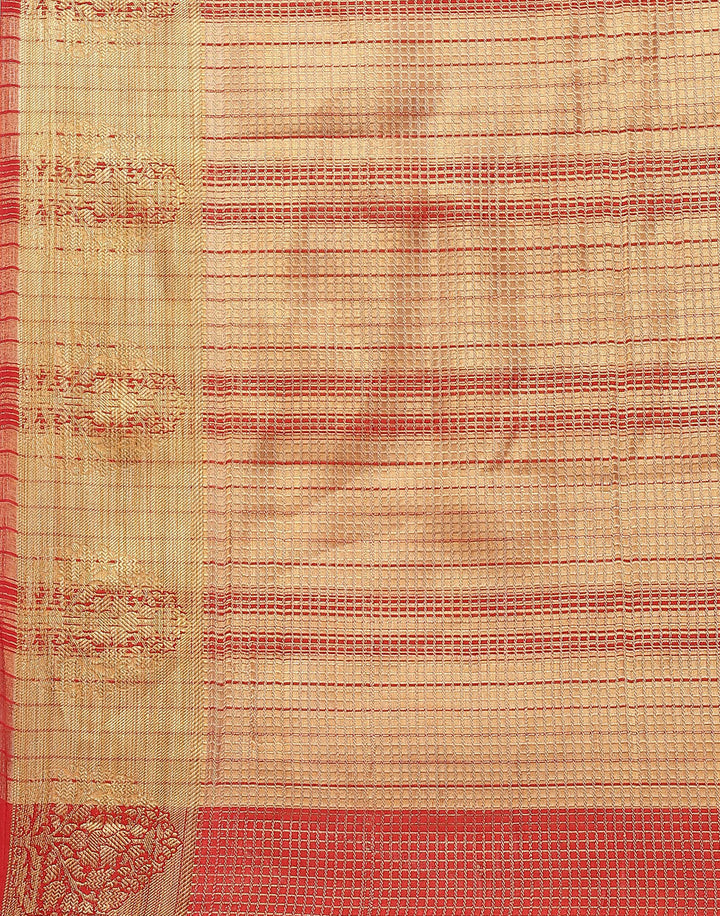 Jacquard Zari Border Art Handloom Woven Saree