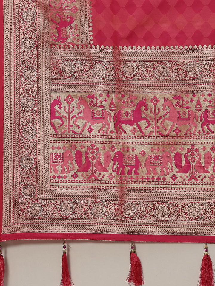 Zari Border Handloom Woven Saree