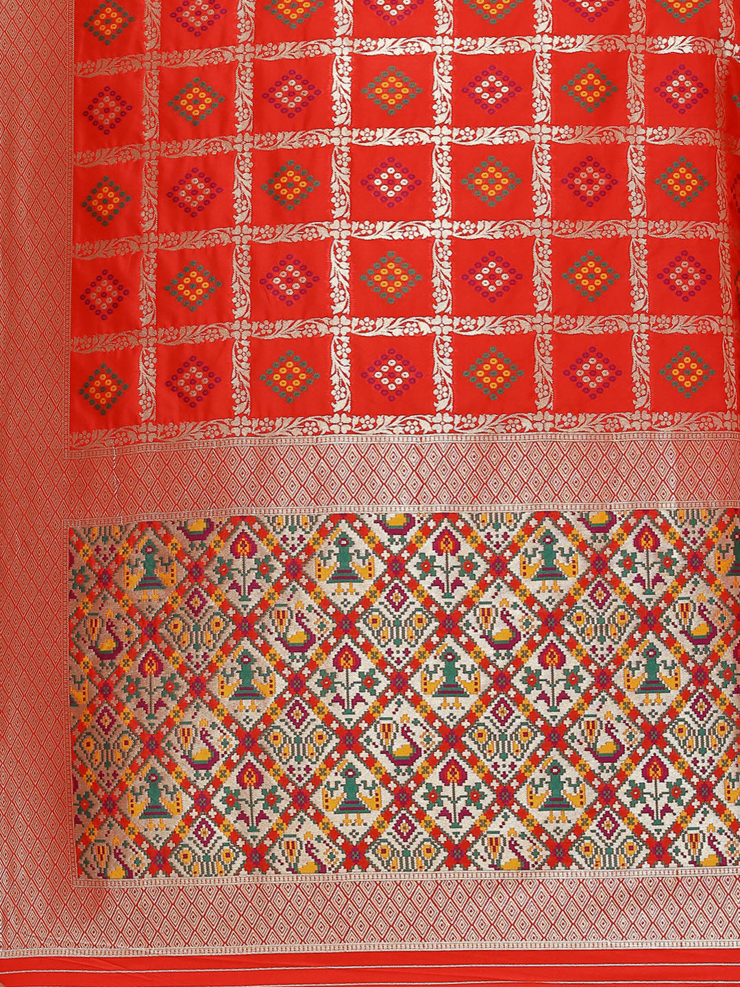 Zari Jaal Woven Art Silk Banarsi Saree