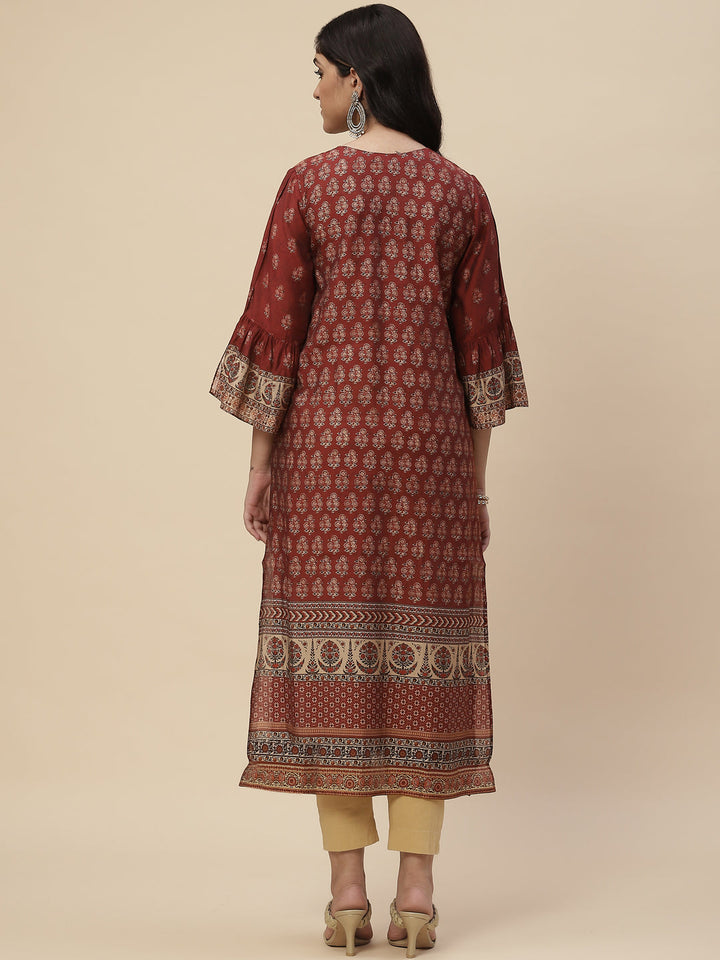 Digital Printed Crepe Kurta