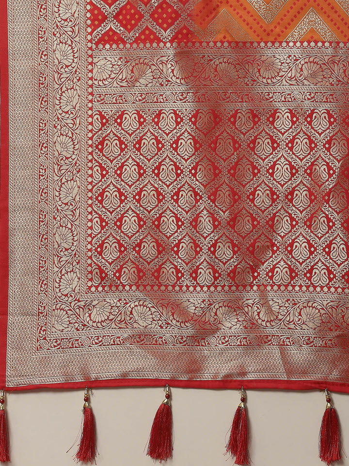 Zari Jaal Handloom Woven Saree