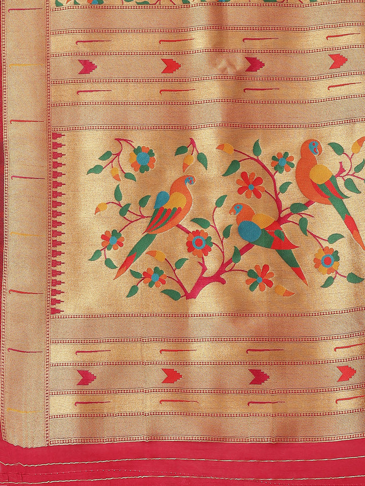Zari Booti Art Handloom Woven Saree