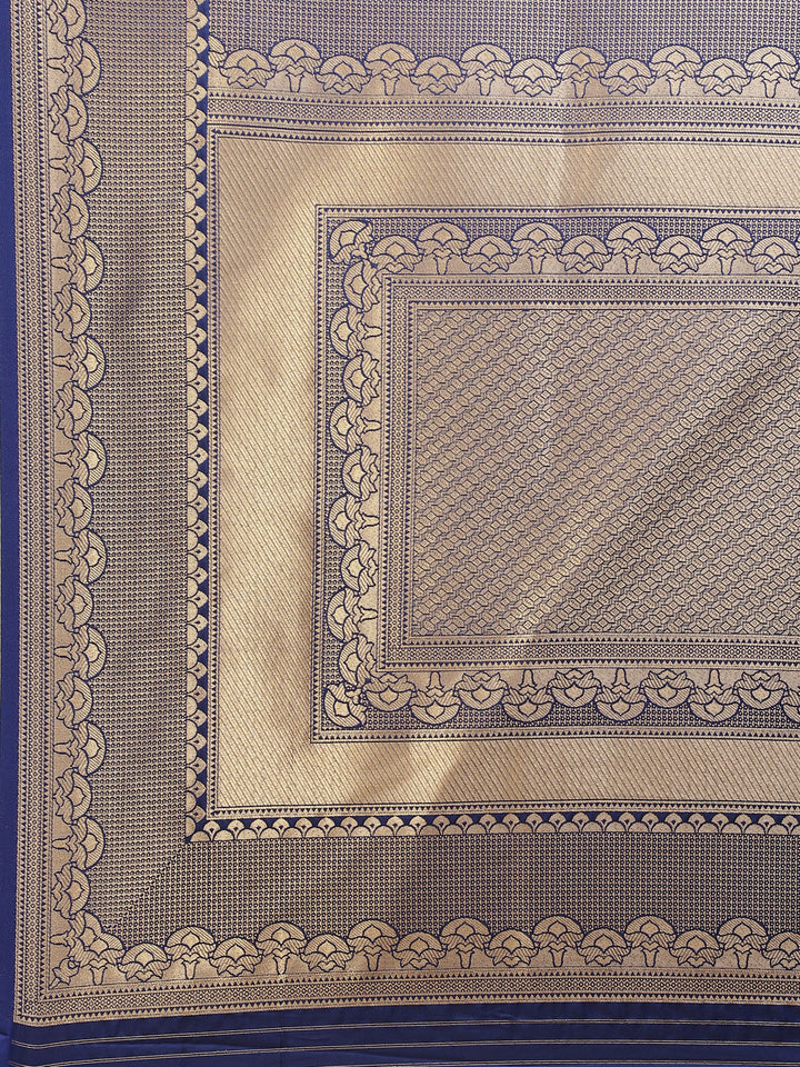 Zari Jaal Banarasi Woven Saree